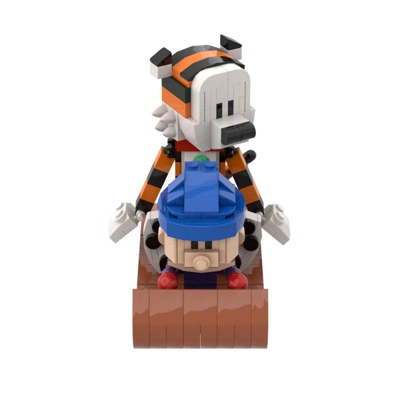 MOC Animation Doll Calvined and Hobbes Mini Action Building Bricks MOC - ToylandEU