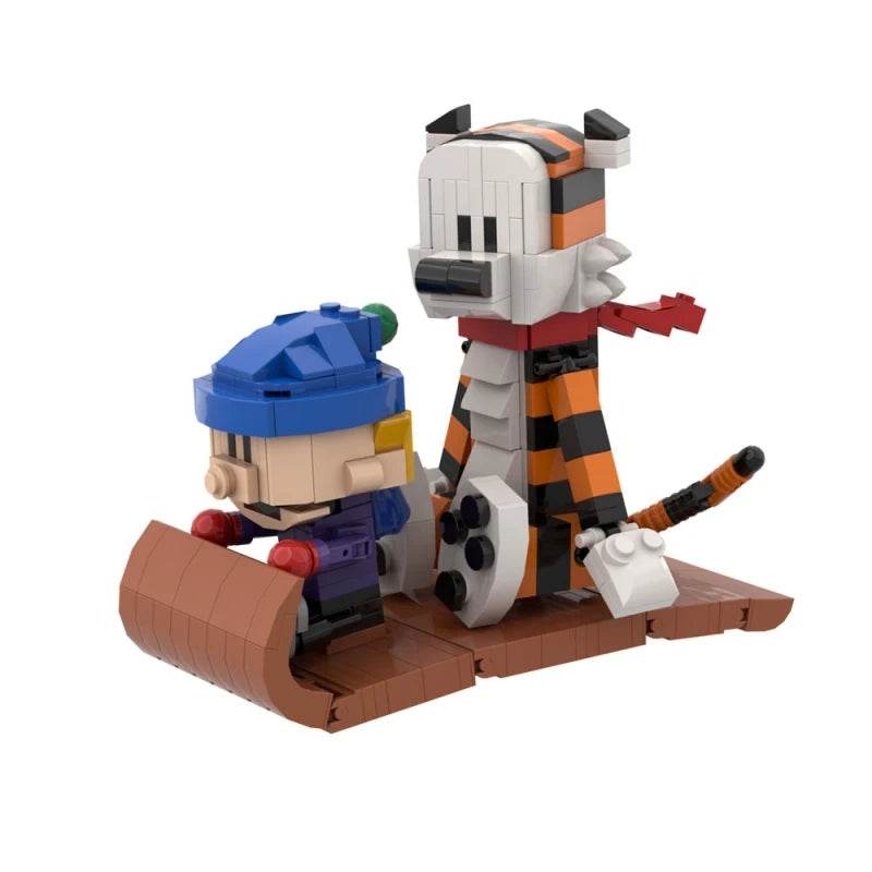 MOC Animation Doll Calvined and Hobbes Mini Action Building Bricks MOC - ToylandEU