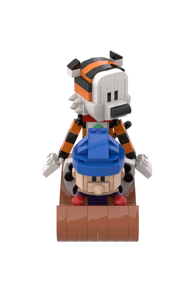 MOC Animation Doll Calvined and Hobbes Mini Action Building Bricks MOC - ToylandEU