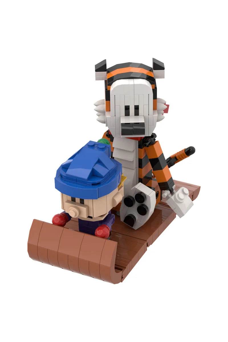 MOC Animation Doll Calvined and Hobbes Mini Action Building Bricks MOC - ToylandEU