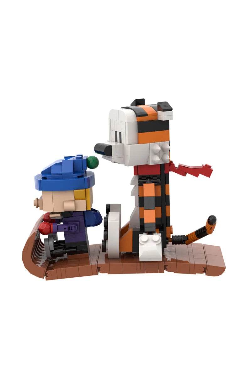 MOC Animation Doll Calvined and Hobbes Mini Action Building Bricks MOC - ToylandEU