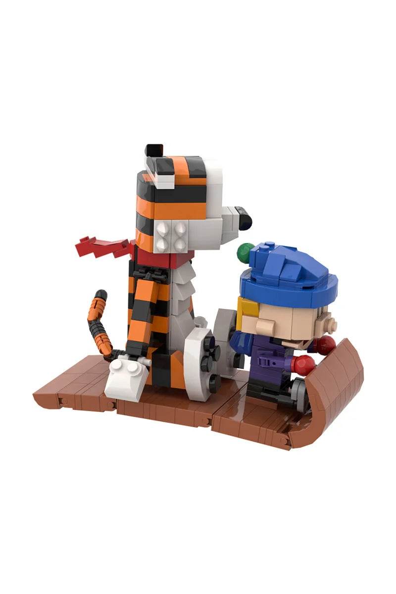 MOC Animation Doll Calvined and Hobbes Mini Action Building Bricks MOC - ToylandEU