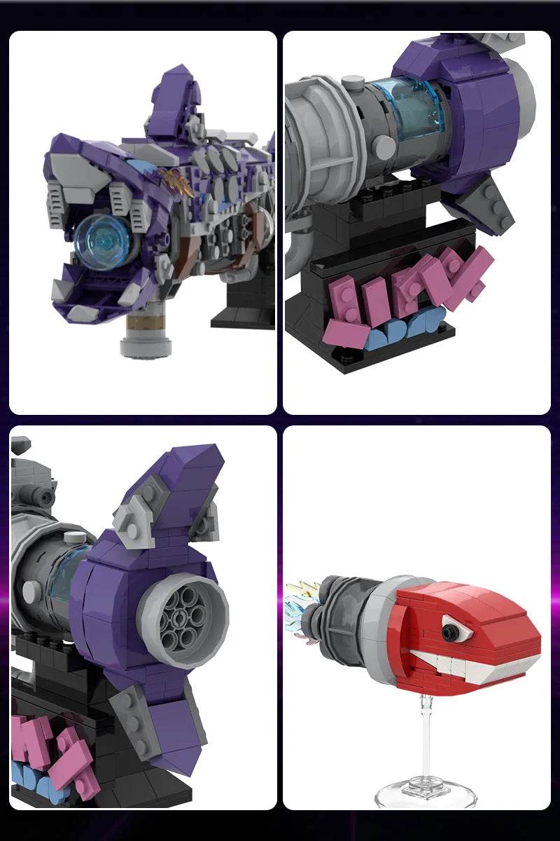 MOC Anime Arcanes Figure BrickheadZ Jayce Caitlyn Jinx Vi Gift Building Bricks MOC - ToylandEU