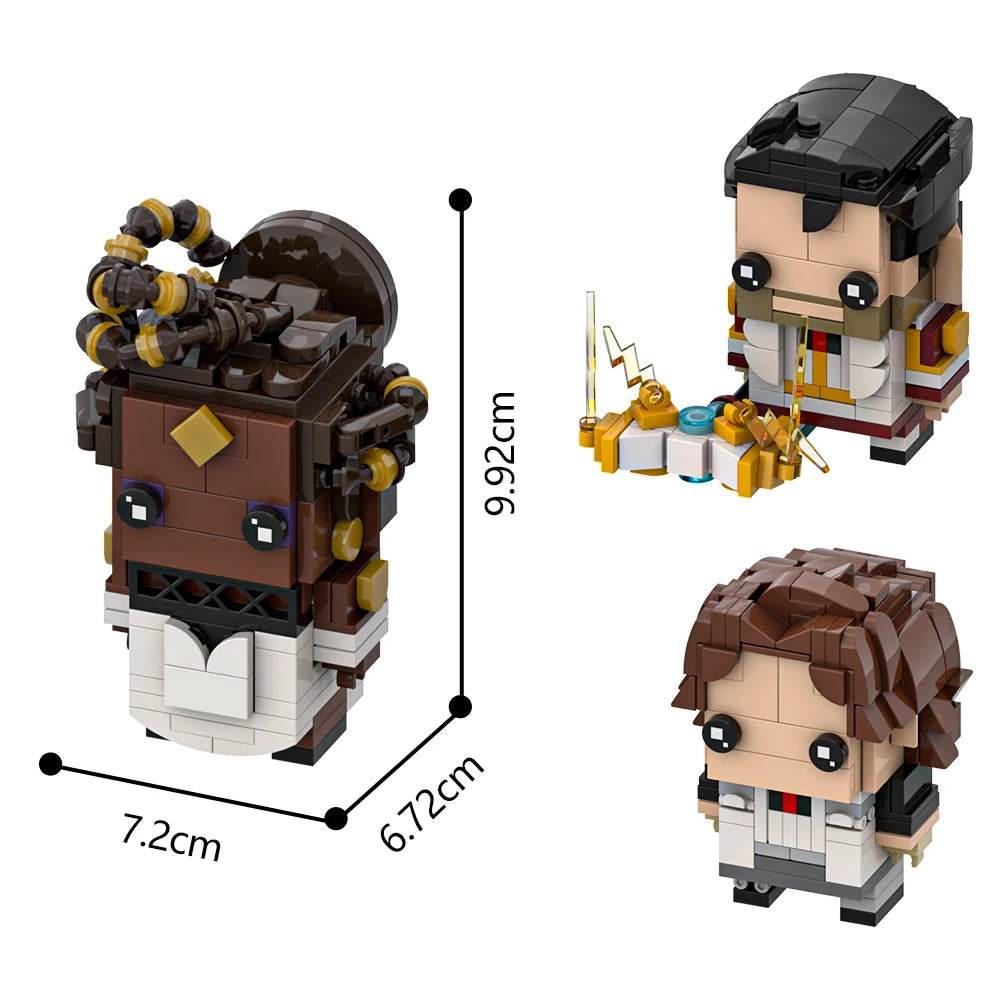 MOC Anime Arcanes Figure BrickheadZ Jayce Caitlyn Jinx Vi Gift Building Bricks MOC - ToylandEU