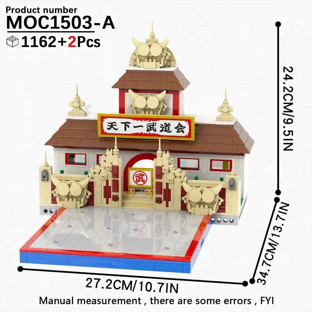 Anime BrickHeadz Dragon Diorama Building Blocks Kit Educational - ToylandEU