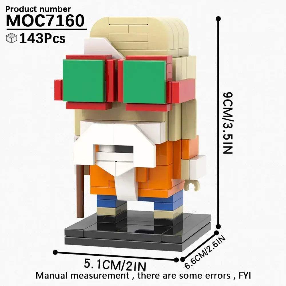 Anime BrickHeadz Dragon Diorama Building Blocks Kit Educational - ToylandEU