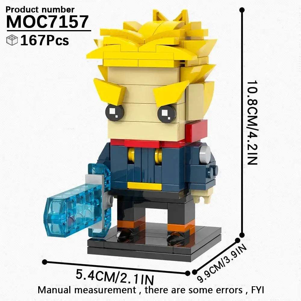 Anime BrickHeadz Dragon Diorama Building Blocks Kit Educational - ToylandEU
