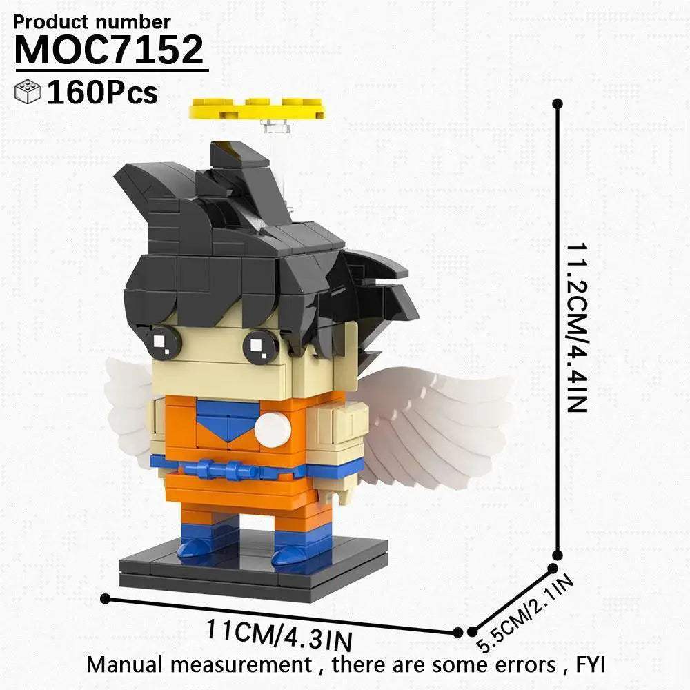 Anime BrickHeadz Dragon Diorama Building Blocks Kit Educational - ToylandEU