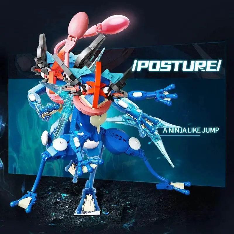  MOC Anime Cartoon Ash's Greninja Building Blocks Toys -  ToylandEU™