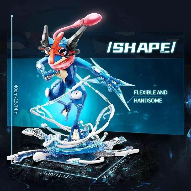  MOC Anime Cartoon Ash's Greninja Building Blocks Toys -  ToylandEU™