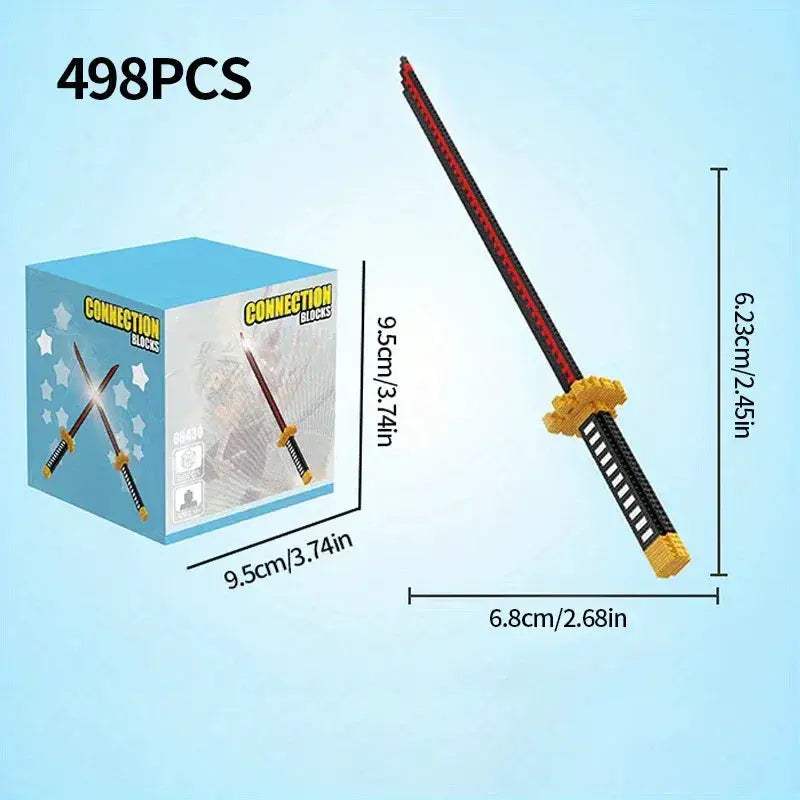 MOC Anime Katana Building Blocks Set For Collectors And Decor - ToylandEU