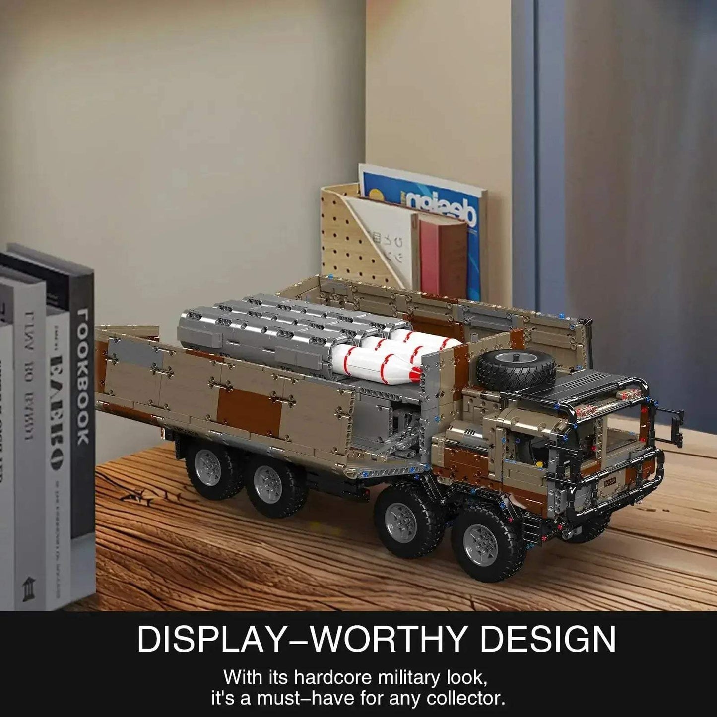 MOC App Enabled Remote Control Military Building Blocks Vehicle Desert - ToylandEU