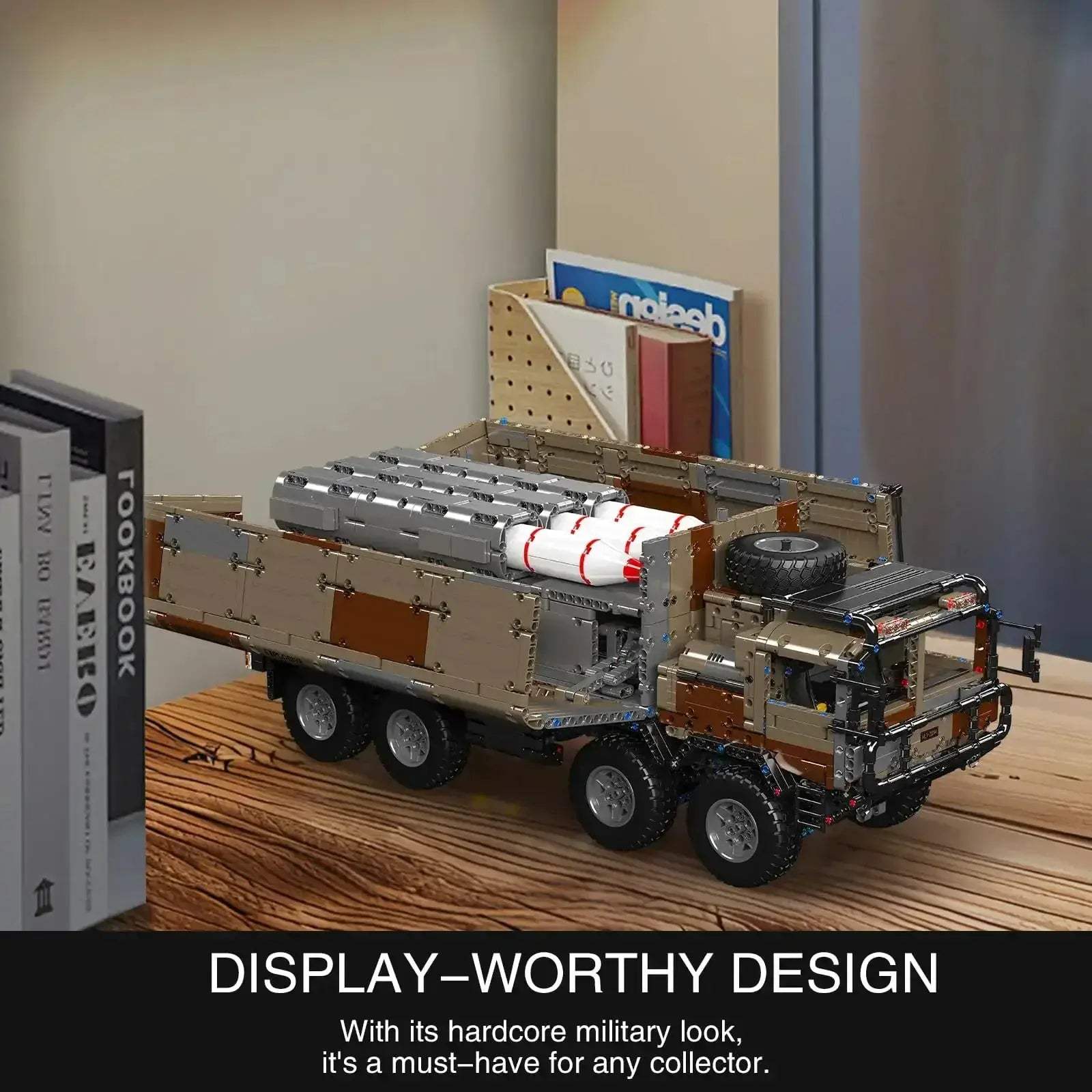 MOC App Enabled Remote Control Military Building Blocks Vehicle Desert - ToylandEU