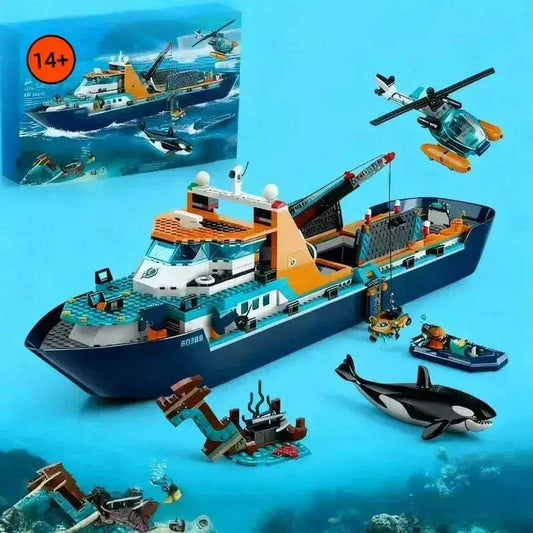  Disney Arctic Explorer Building Blocks Boat Set Deluxe -  ToylandEU™