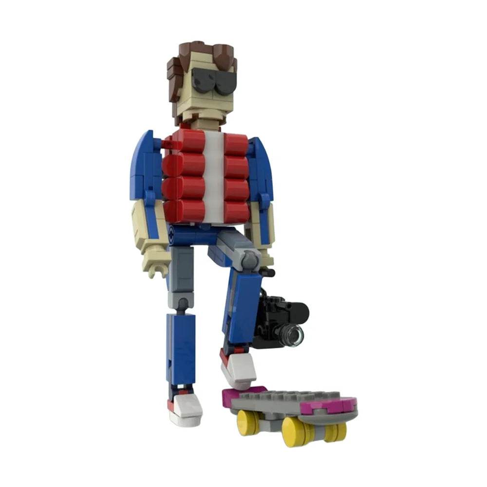 MOC Backed To The Future Action Figure Model Building Blocks Building Bricks MOC - ToylandEU