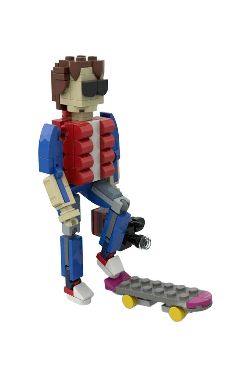 MOC Backed To The Future Action Figure Model Building Blocks Building Bricks MOC - ToylandEU