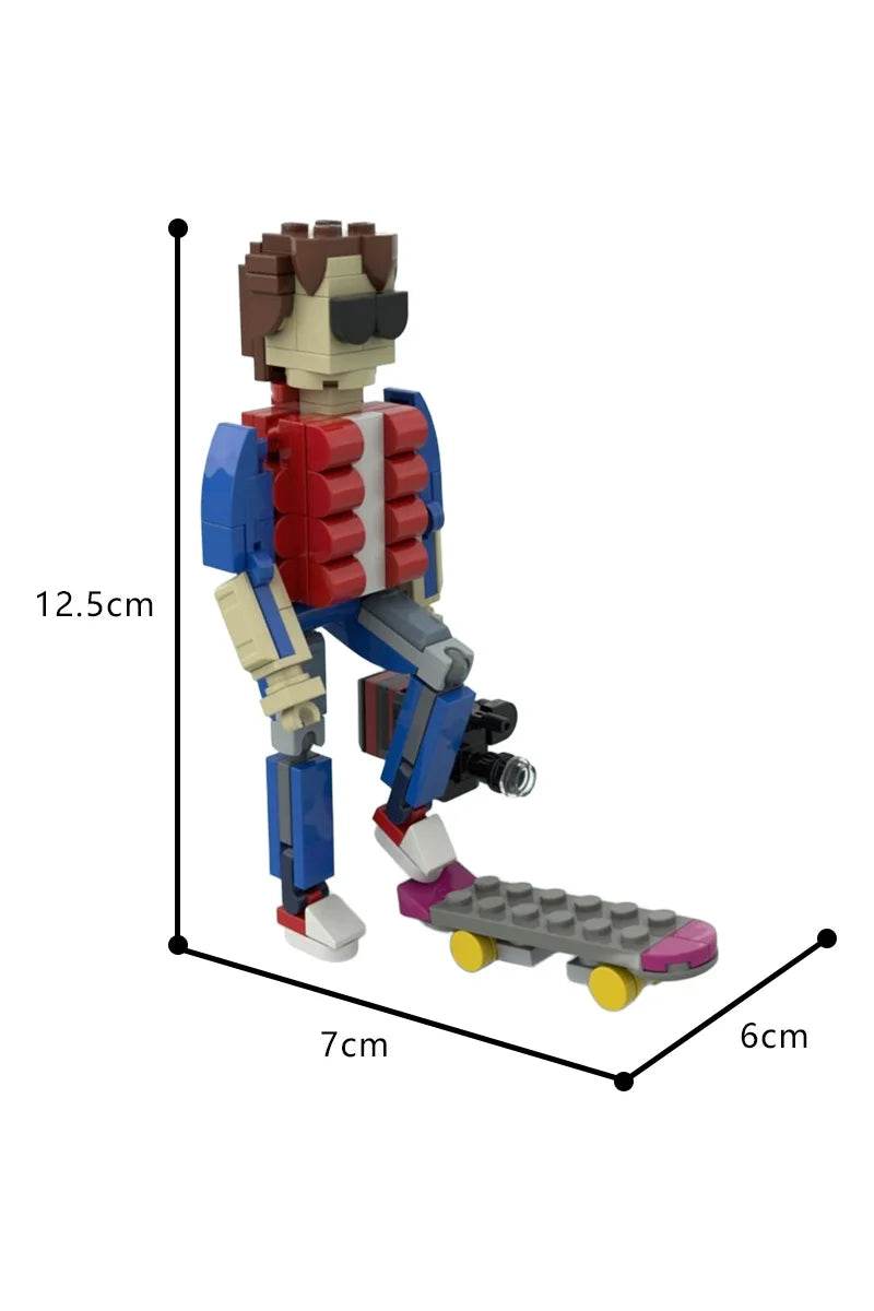 MOC Backed To The Future Action Figure Model Building Blocks Building Bricks MOC - ToylandEU