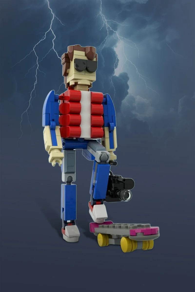 MOC Backed To The Future Action Figure Model Building Blocks Building Bricks MOC - ToylandEU