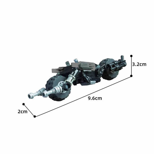 MOC Bat-Motorcycle Model Building Blocks Set Classic-Batpods Mini Bike - ToylandEU