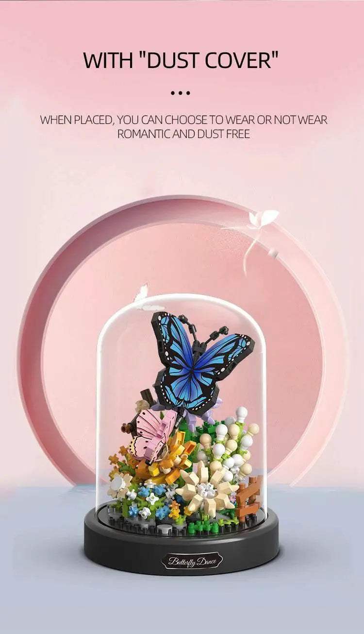 Bee Butterfly Flower Bonsai Building Blocks Insect Plant Toy - ToylandEU