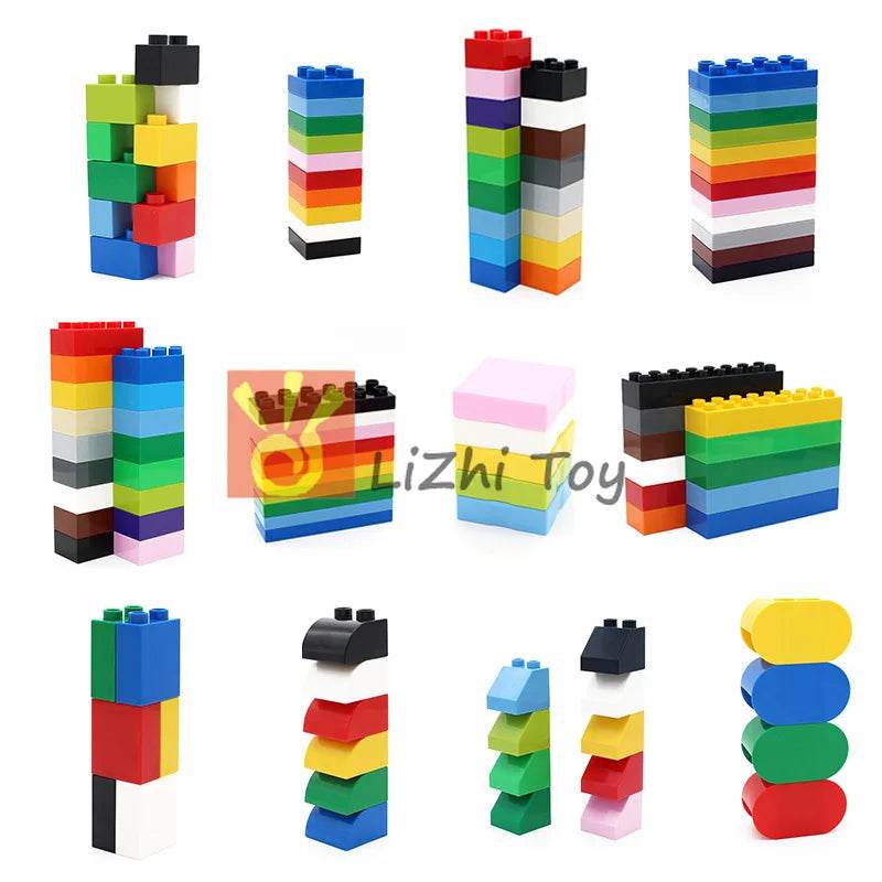 MOC Big Size Building Blocks Bricks Slope Windows Door Toys - ToylandEU