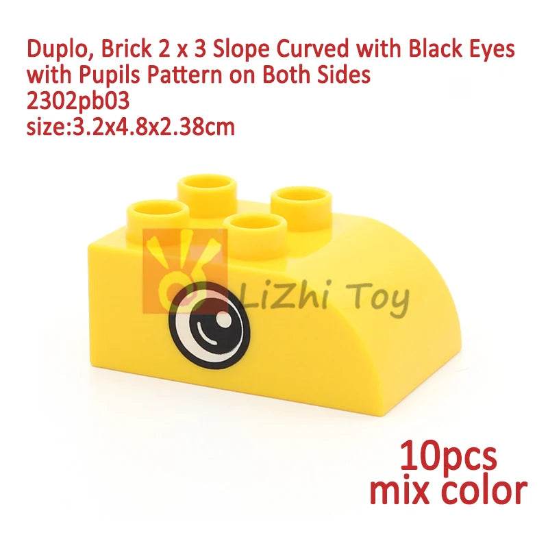 MOC Big Size Building Blocks Bricks Slope Windows Door Toys - ToylandEU