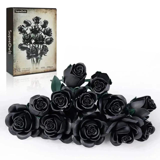 Black Rose Bouquet Building Blocks Set for Home Decoration -  ToylandEU™