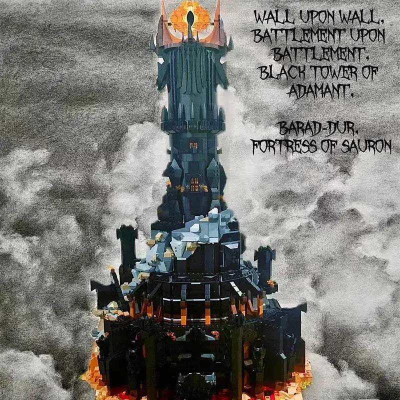 MOC Black Tower Lego Compatible Building Blocks Kit 5471 Pieces - ToylandEU