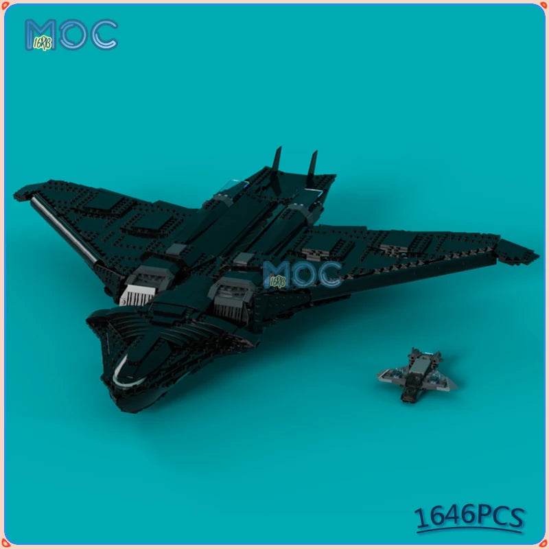 MOC Black Wars Plane Zephyr Fighter 1646PCS Building Blocks Building Bricks MOC - ToylandEU