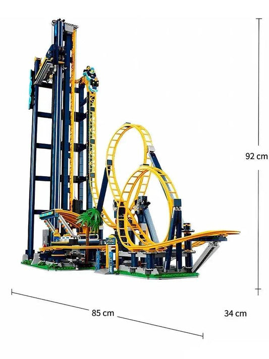  Blue Roller Coaster Building Blocks High Difficulty -  ToylandEU™