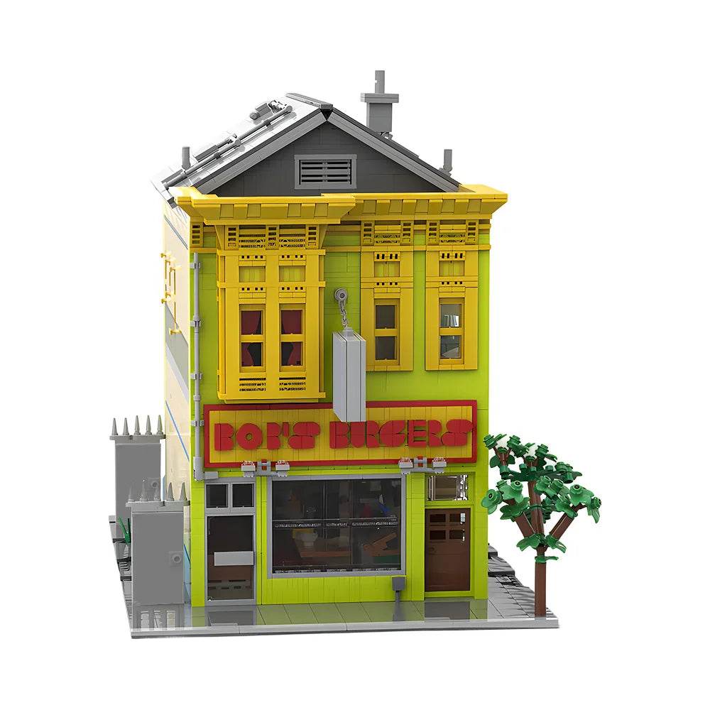 MOC Bob's Burgers House Model Building Blocks Creative Building Bricks MOC - ToylandEU