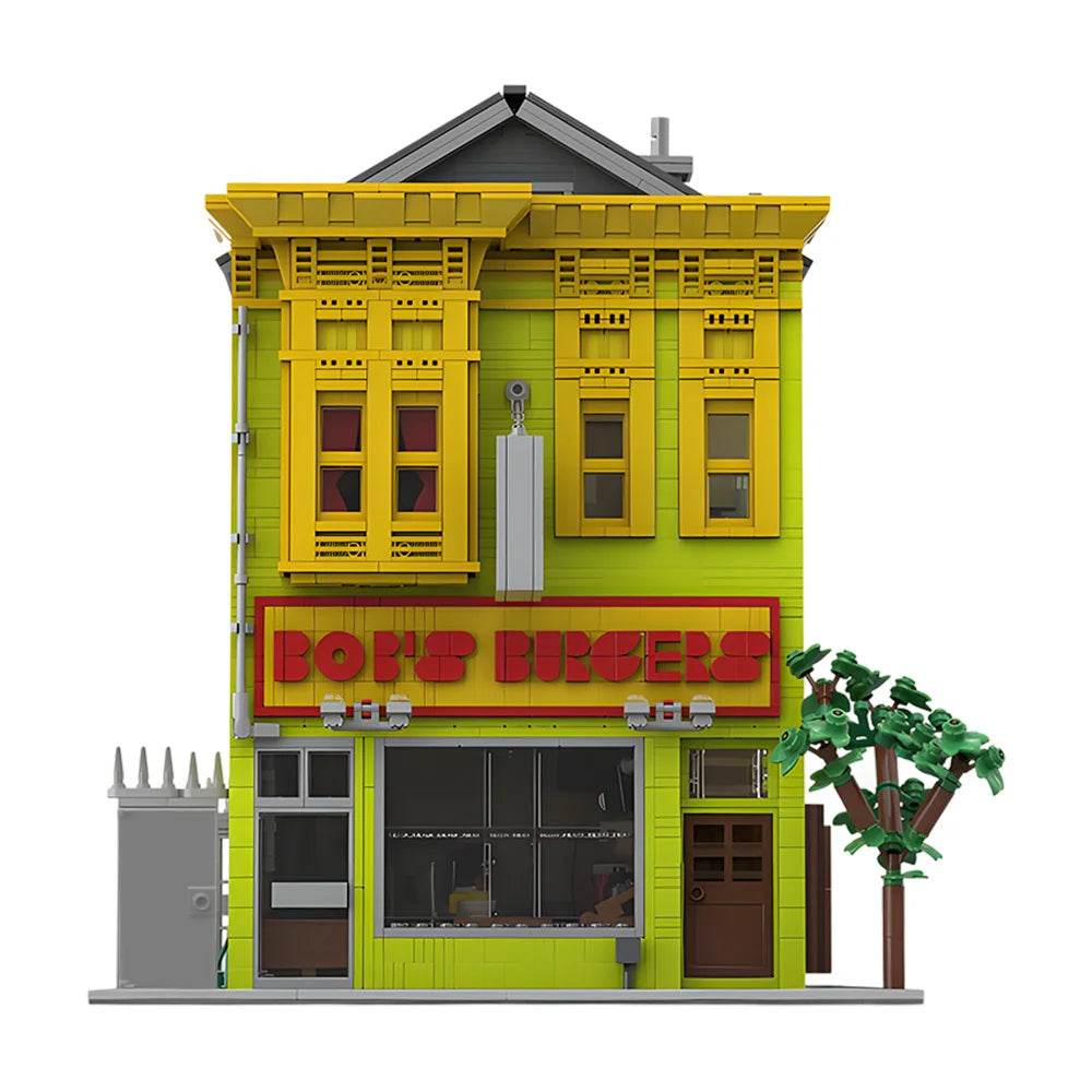 MOC Bob's Burgers House Model Building Blocks Creative Building Bricks MOC - ToylandEU