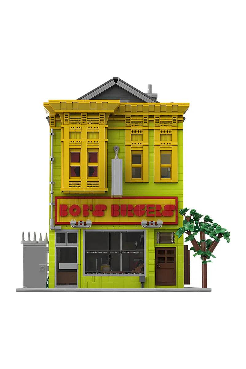 MOC Bob's Burgers House Model Building Blocks Creative Building Bricks MOC - ToylandEU
