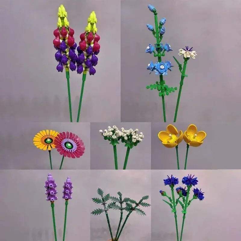 Bouquet Building Blocks Set For Home Decor And Gifts - ToylandEU