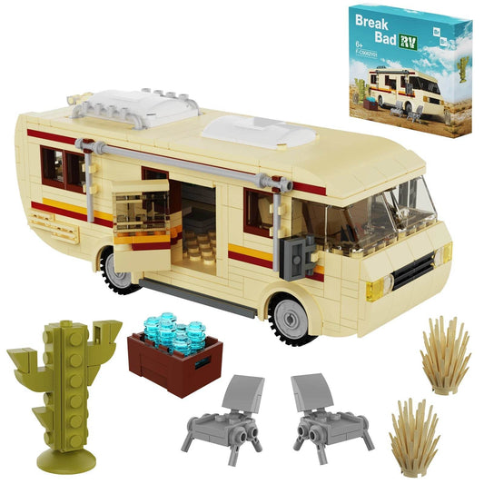 MOC Breaking Bad Inspired RV Camper Building Block Set - Spark Creativity & Learning Building Bricks MOC - ToylandEU