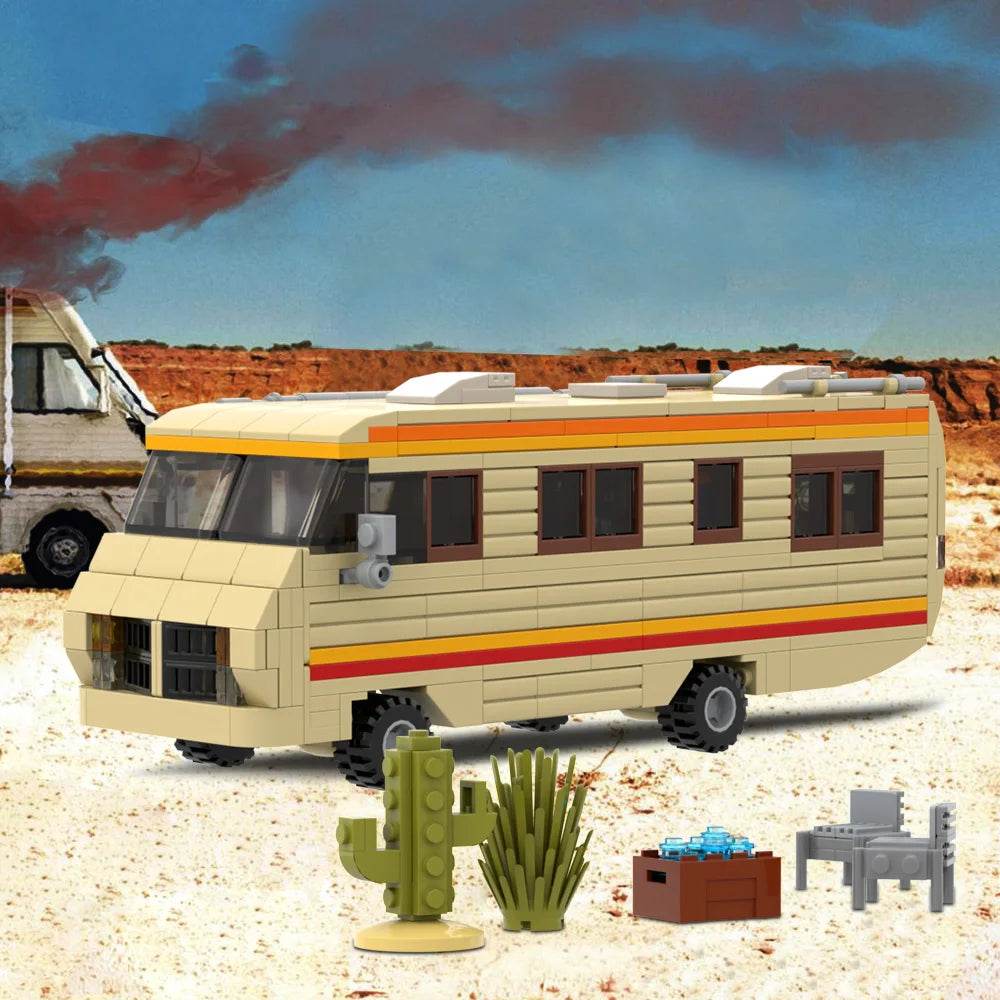 MOC Breaking Bad RV Model Building Blocks Building Bricks MOC Gift Set - ToylandEU