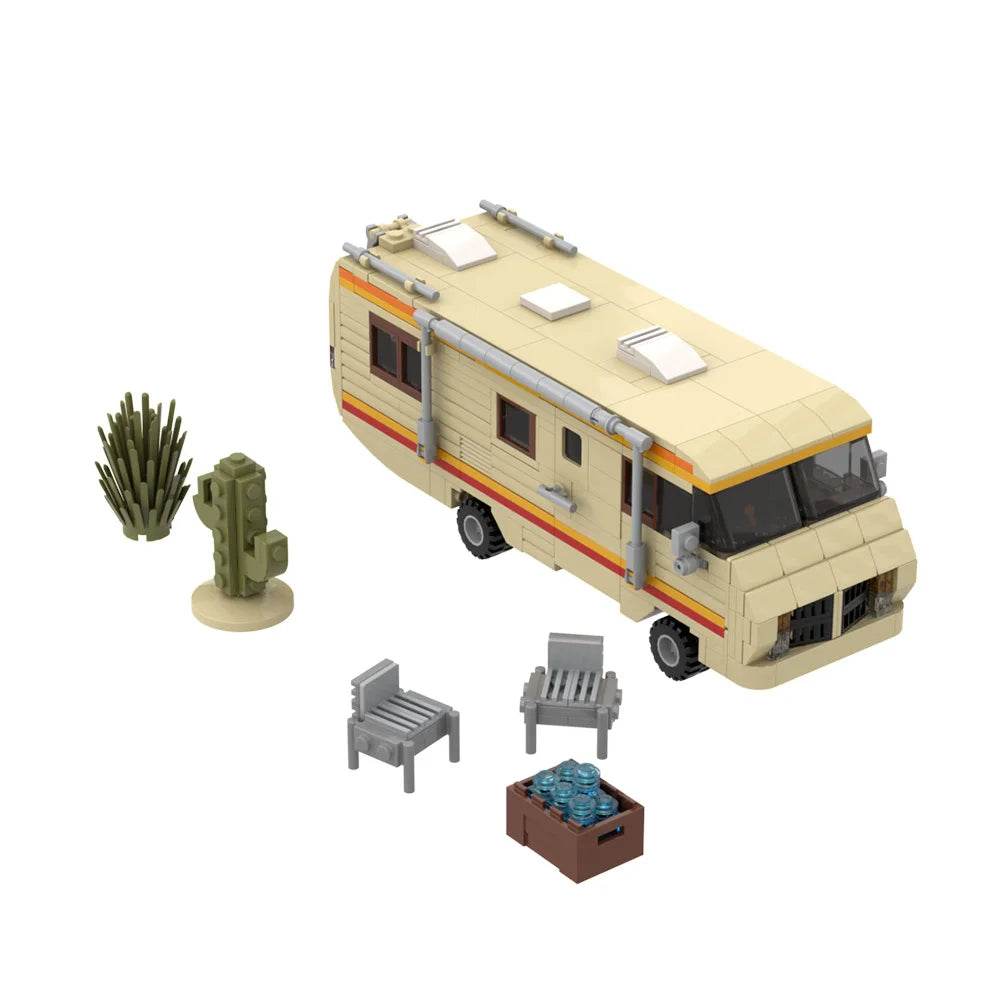 MOC Breaking Bad RV Model Building Blocks Building Bricks MOC Gift Set - ToylandEU