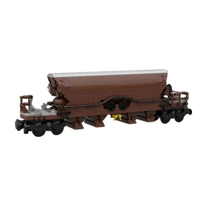 MOC Brown Wagon Tanker Boxcar Railway Freight Train Kit - ToylandEU
