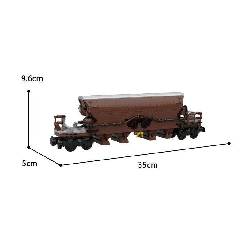 MOC Brown Wagon Tanker Boxcar Railway Freight Train Kit - ToylandEU