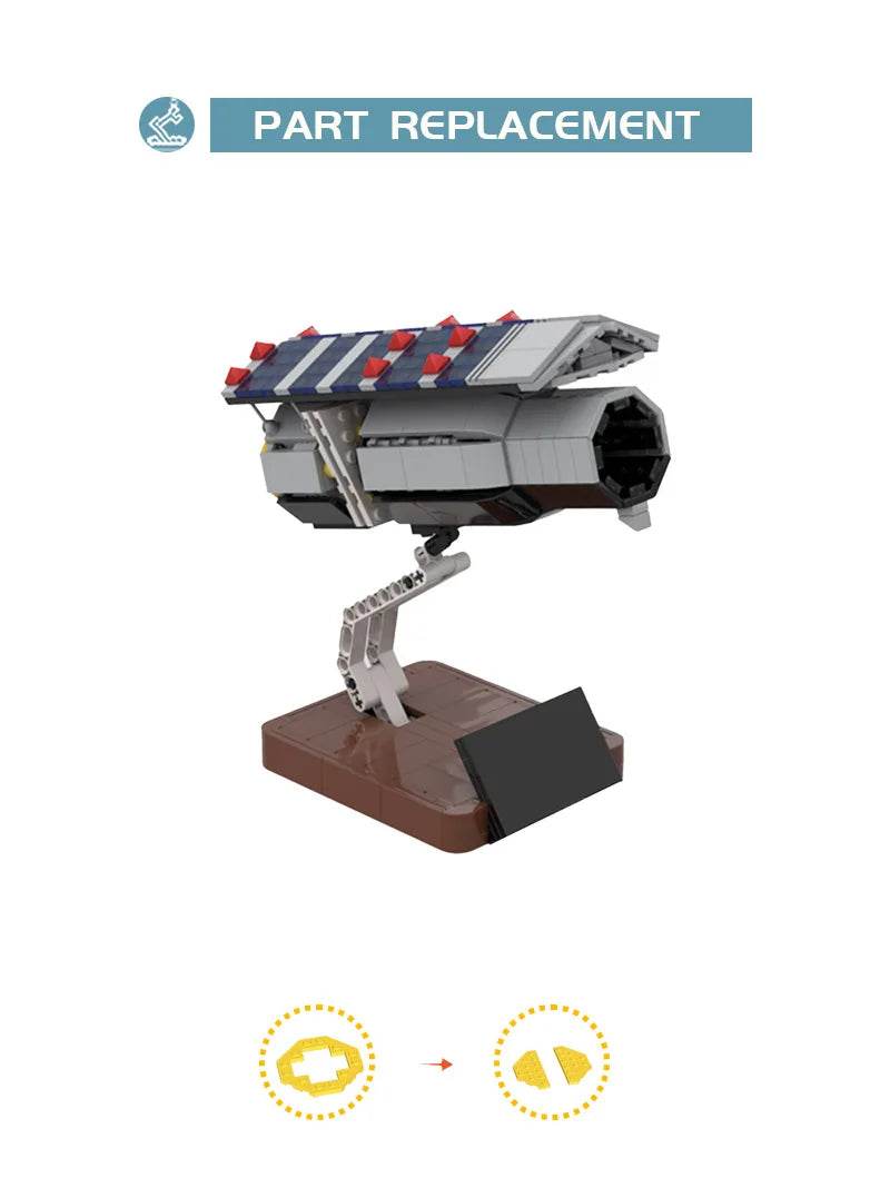 MOC BuildMoc Kepler Space Telescope Building Block Set STEM Gift Building Bricks MOC - ToylandEU