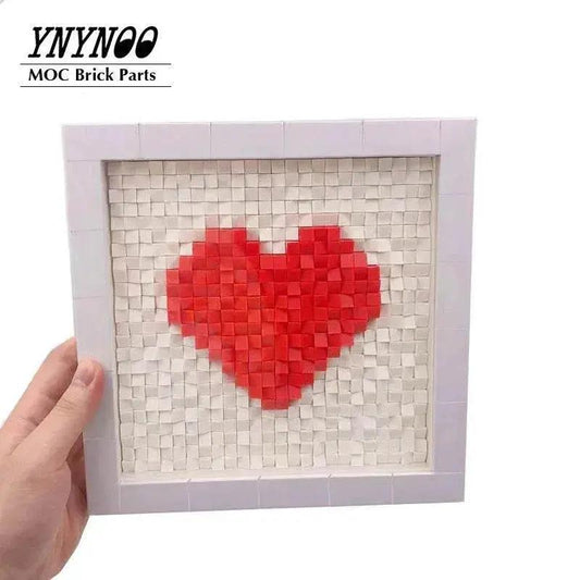  MOC 490Pcs Lot Love Heart Art MOC Building Blocks Gifts Toys Building Bricks MOC -  ToylandEU™
