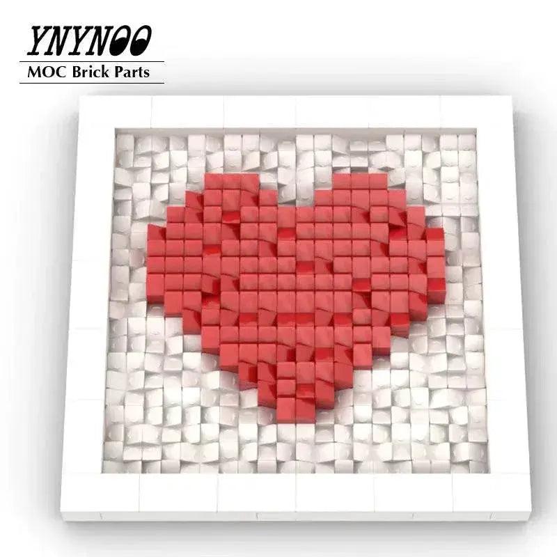  MOC 490Pcs Lot Love Heart Art MOC Building Blocks Gifts Toys Building Bricks MOC -  ToylandEU™