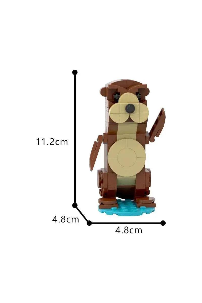  MOC MOC Adorable Otter Model Building Blocks Kids Gift Collection Building Bricks MOC -  ToylandEU™