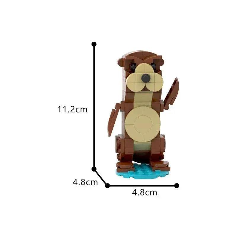  MOC MOC Adorable Otter Model Building Blocks Kids Gift Collection Building Bricks MOC -  ToylandEU™