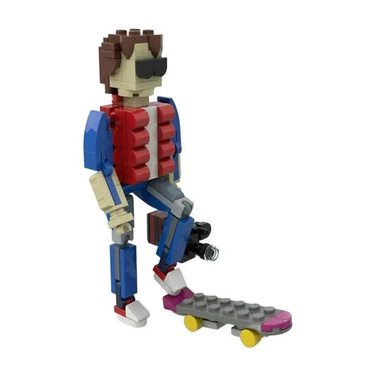  MOC MOC Backed To The Future Model Building Blocks Marty McFly Building Bricks MOC -  ToylandEU™