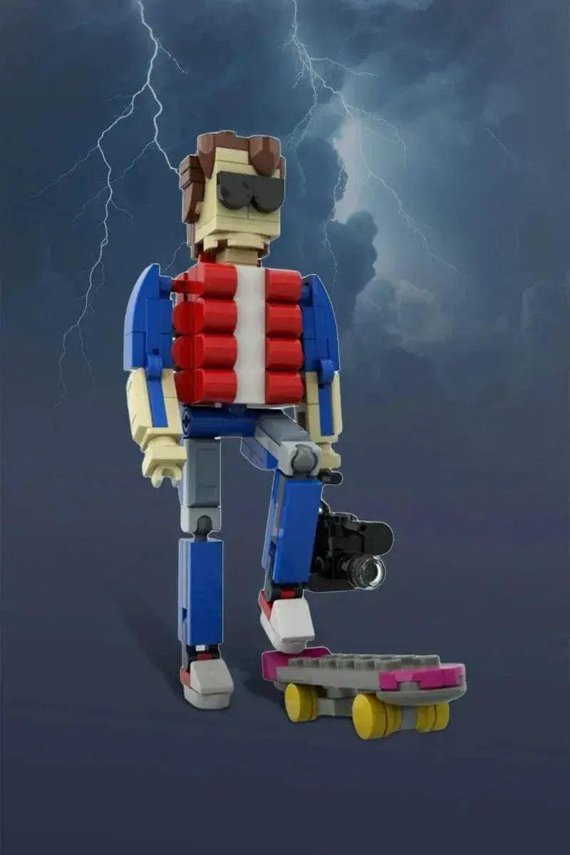  MOC MOC Backed To The Future Model Building Blocks Marty McFly Building Bricks MOC -  ToylandEU™