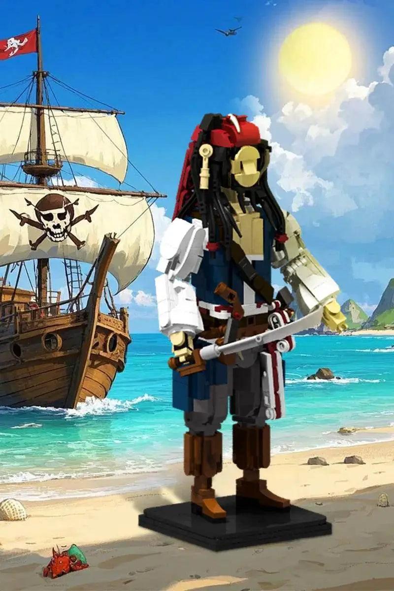  MOC MOC Captain Jack Sparrow Figurine Model Building Blocks Gift Building Bricks MOC -  ToylandEU™