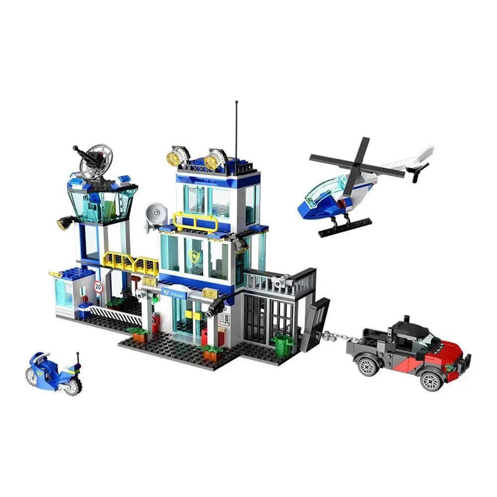  MOC City Police Station Model Building Block Building Bricks MOC Adult Gift -  ToylandEU™