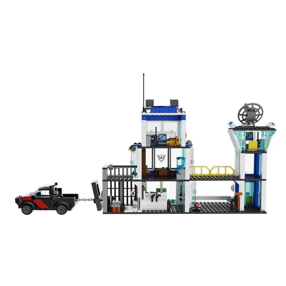  MOC City Police Station Model Building Block Building Bricks MOC Adult Gift -  ToylandEU™