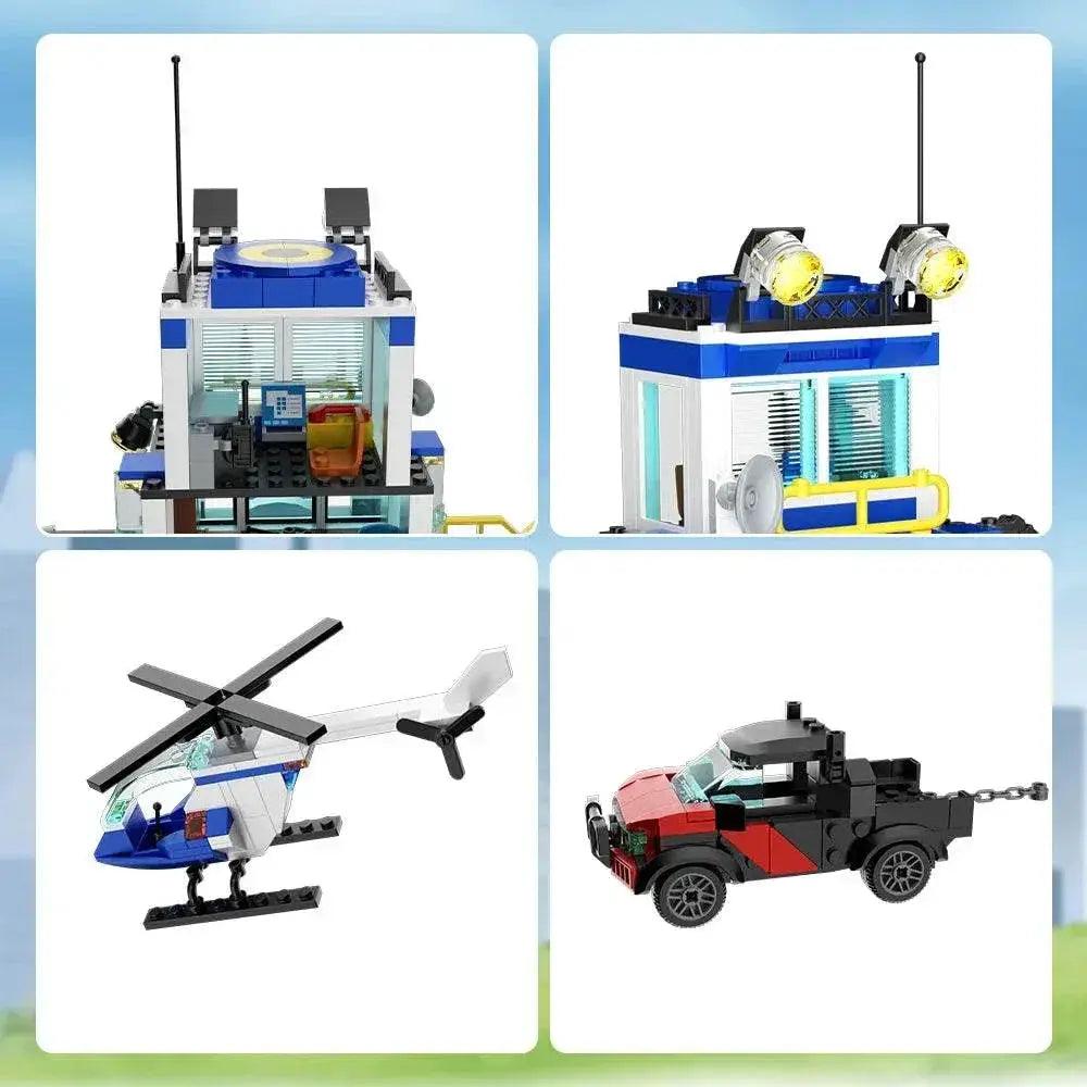  MOC City Police Station Model Building Block Building Bricks MOC Adult Gift -  ToylandEU™